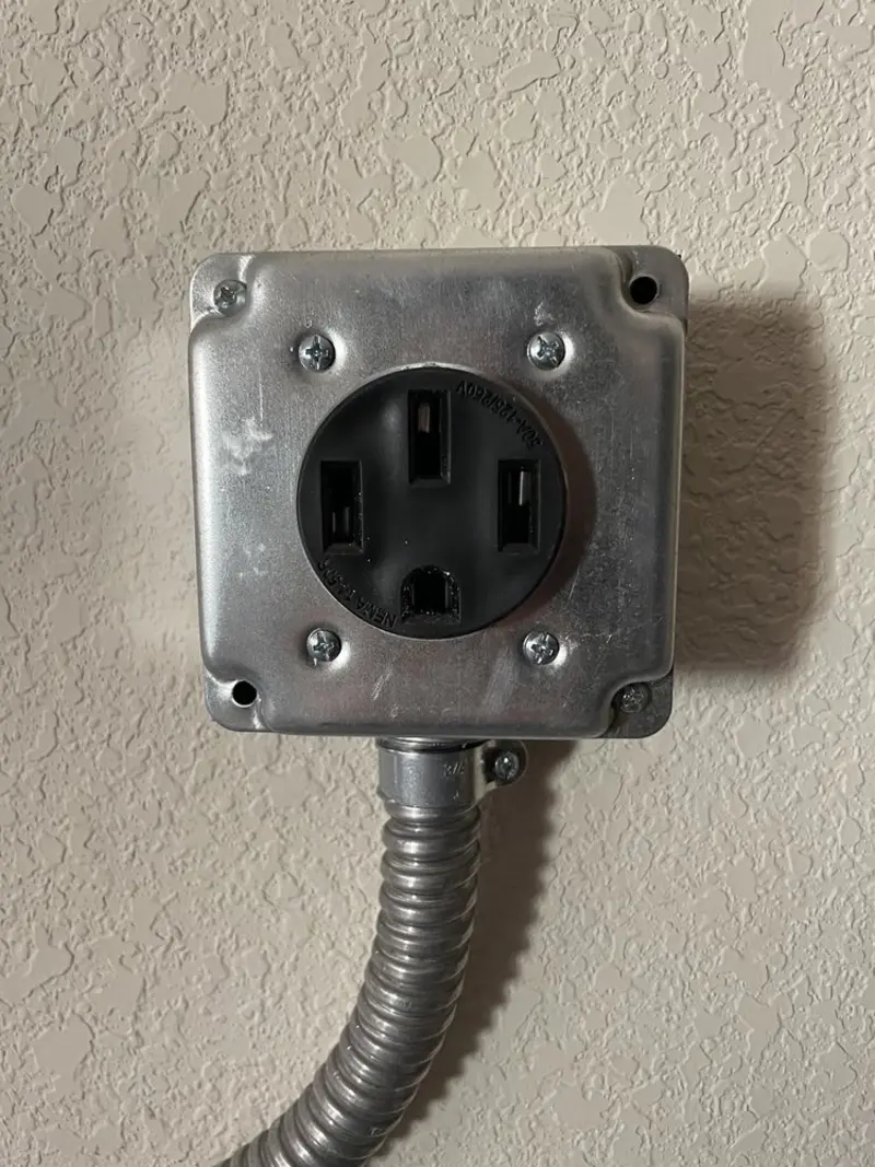 NEMA 14-50 outlet installed for Electrical Panel Upgrade in Spanish Fork